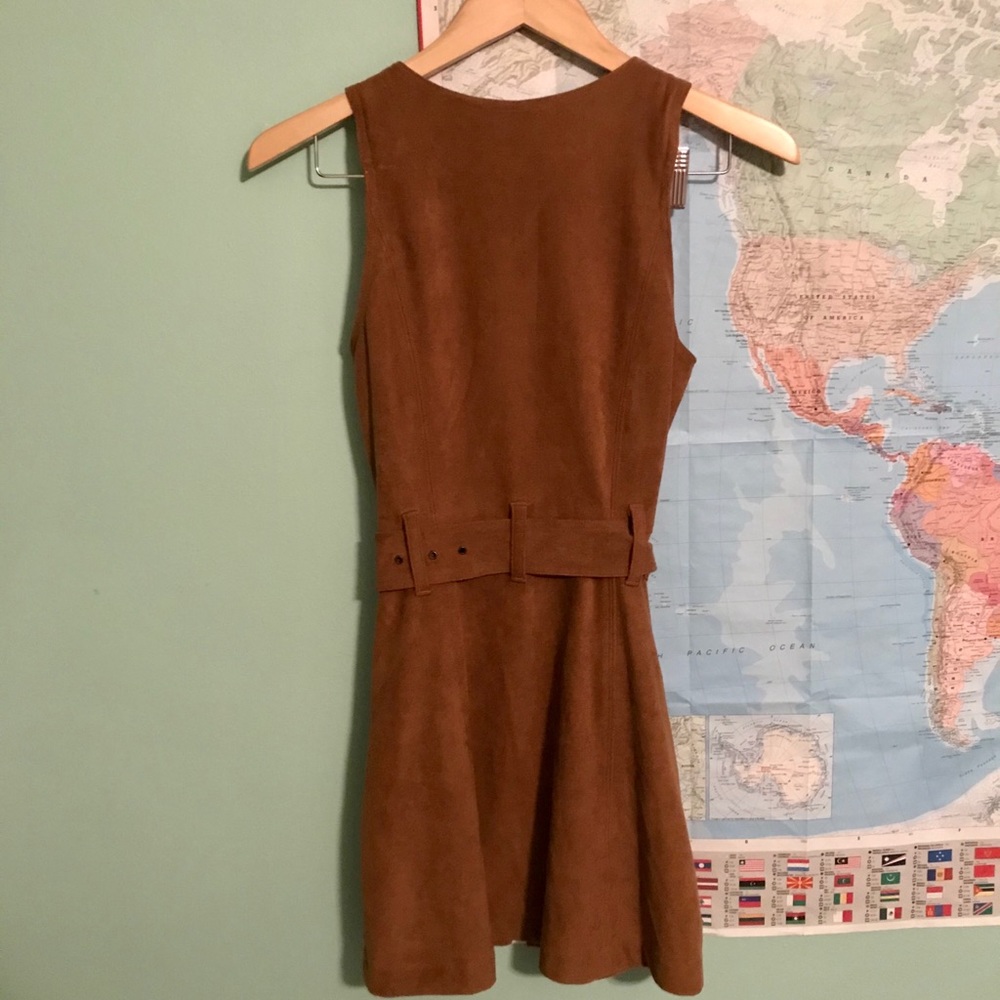 Brown suede Abercrombie dress - Picture 4 of 5